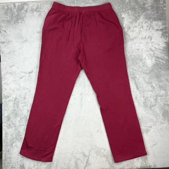 NIKE Sweatpants Mens Maroon Casual Loungewear Athletic Sweats Pockets Swoosh XL - Picture 2 of 8